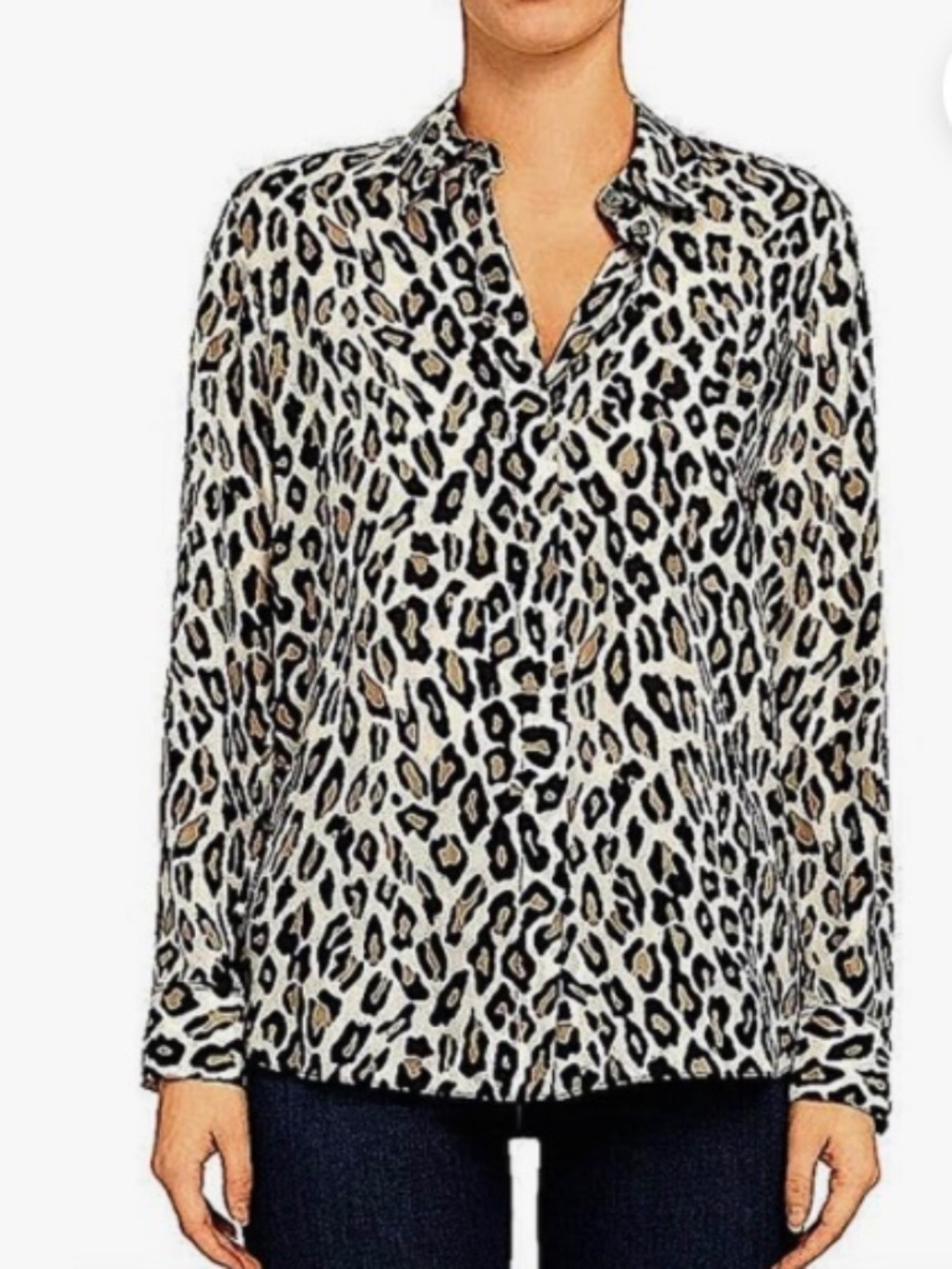 Theory Classic Silk Habotai Shirt